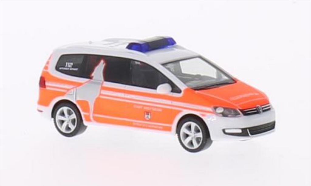 Volkswagen Sharan 1/87 Herpa ELW Fire brigade Wolfsburg diecast model cars