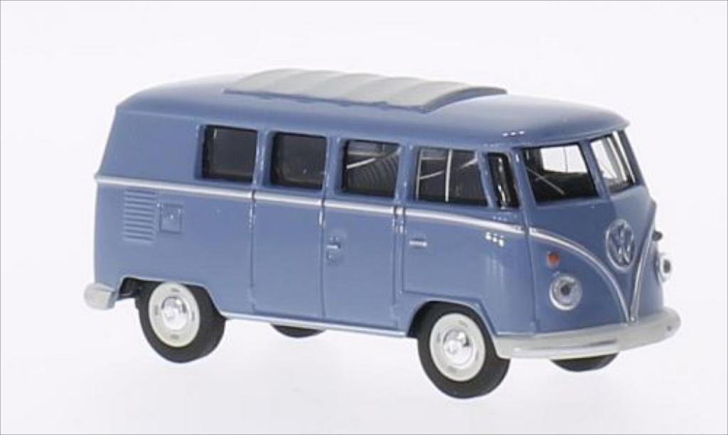 Volkswagen T1 1/64 Schuco Bus blue diecast model cars