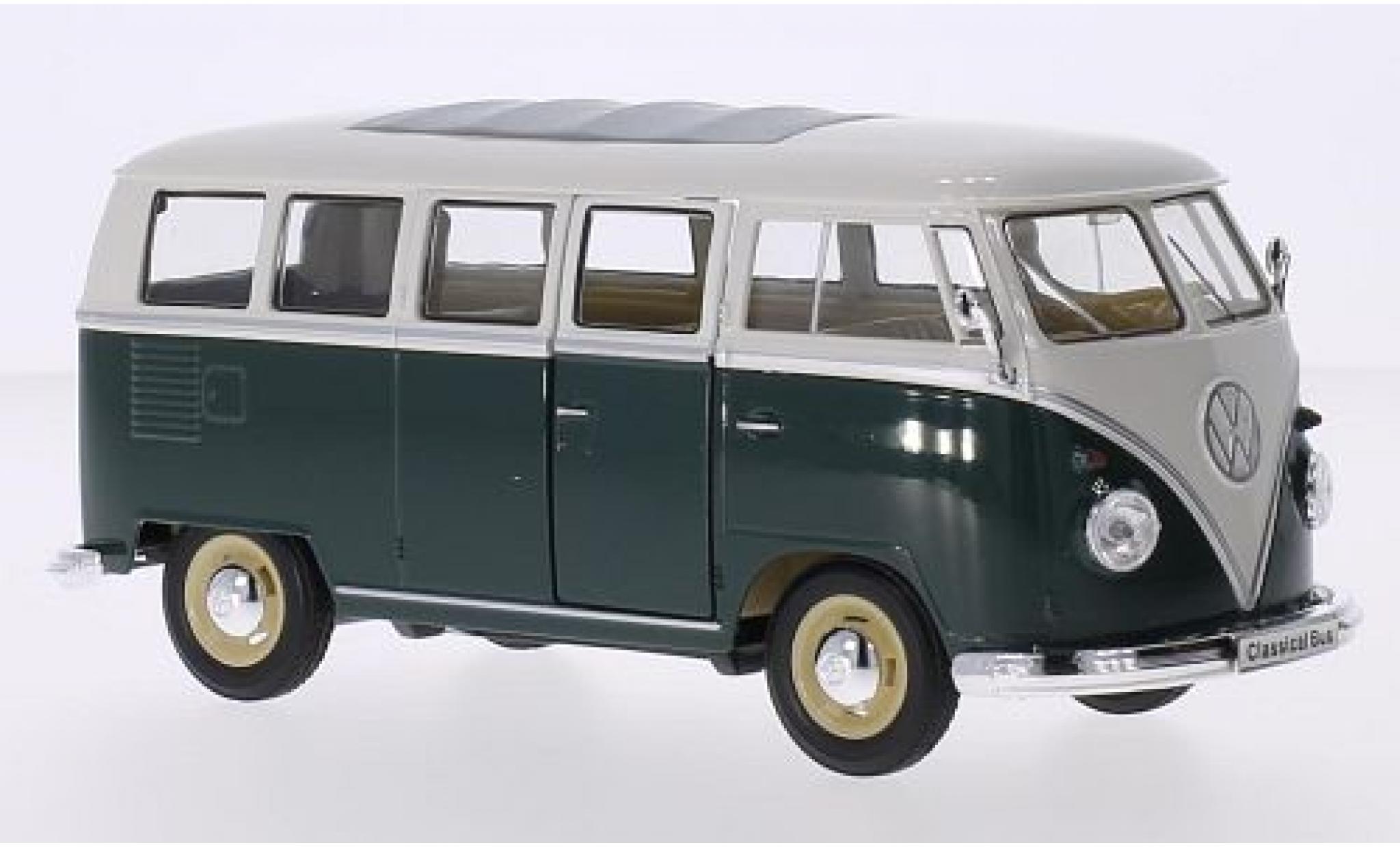 Volkswagen T1 1/24 Welly Bus gr&uuml; 1:24 diecast model cars