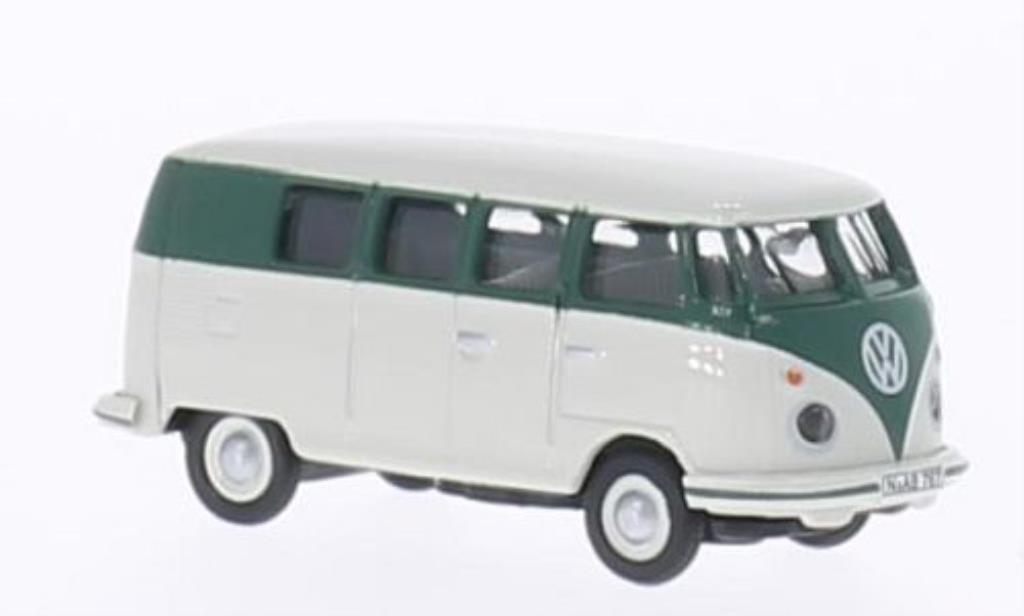 Volkswagen T1 1/87 Schuco Bus grey/grun diecast model cars