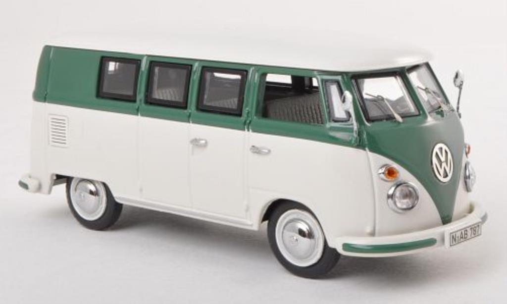 Volkswagen T1 1/43 Schuco Bus white/grun diecast model cars