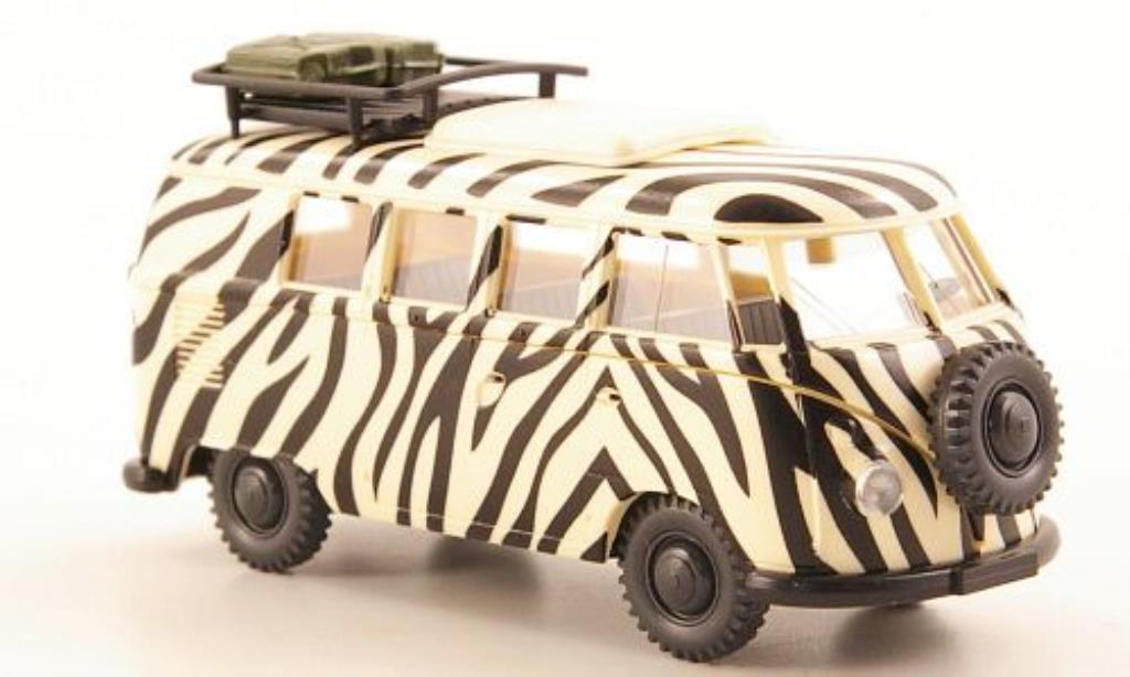 Volkswagen T1 1/87 Wiking Campingbus Safari Zebraoptik diecast model cars