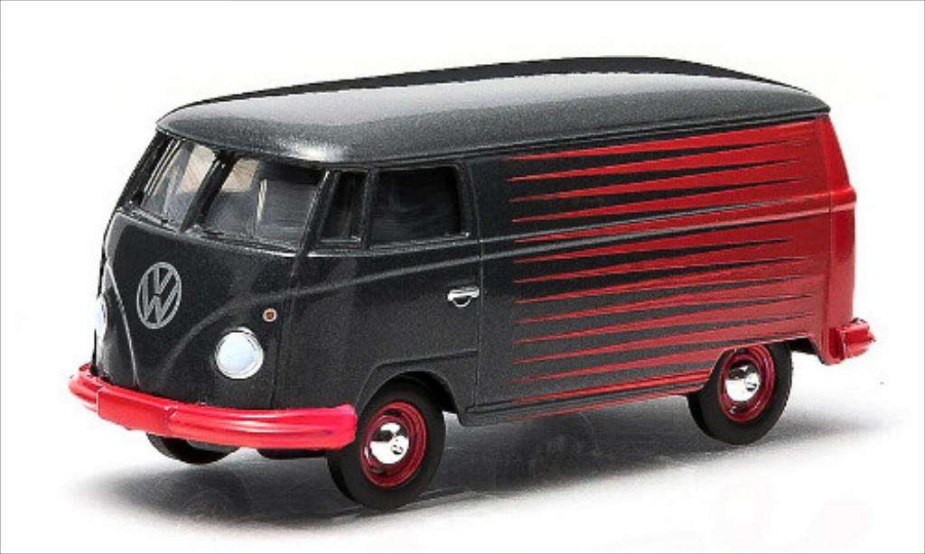 Volkswagen T1 1/64 Greenlight Van grey/red diecast model cars