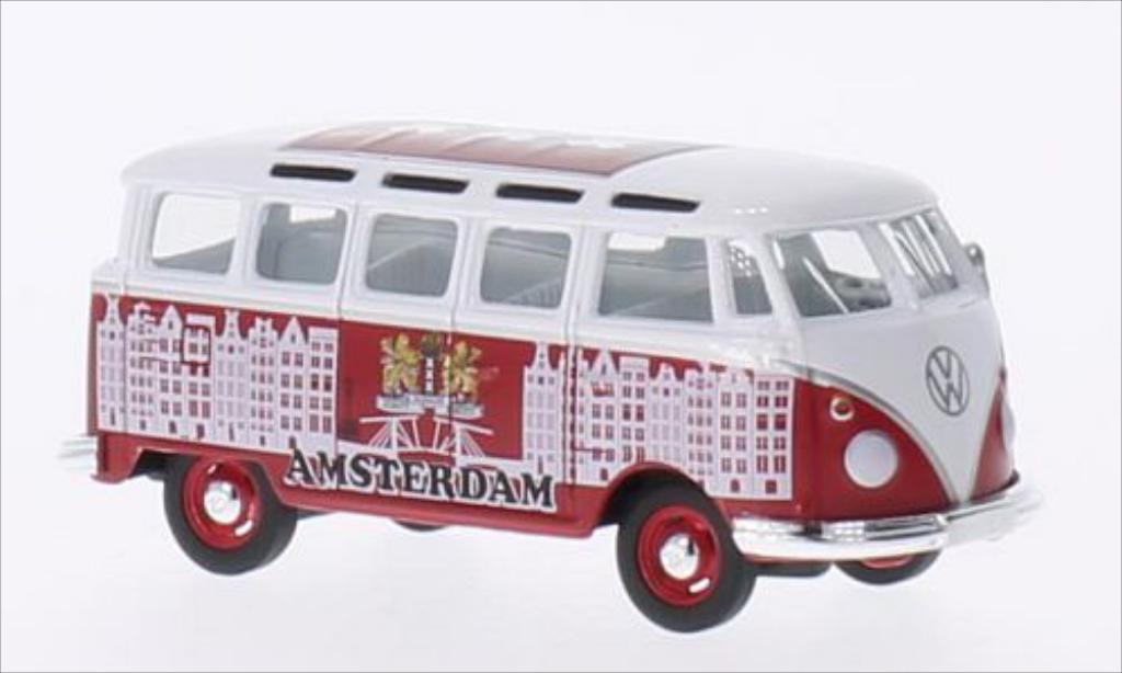 Volkswagen T1 1/64 Greenlight Samba Amsterdam 1962 diecast model cars