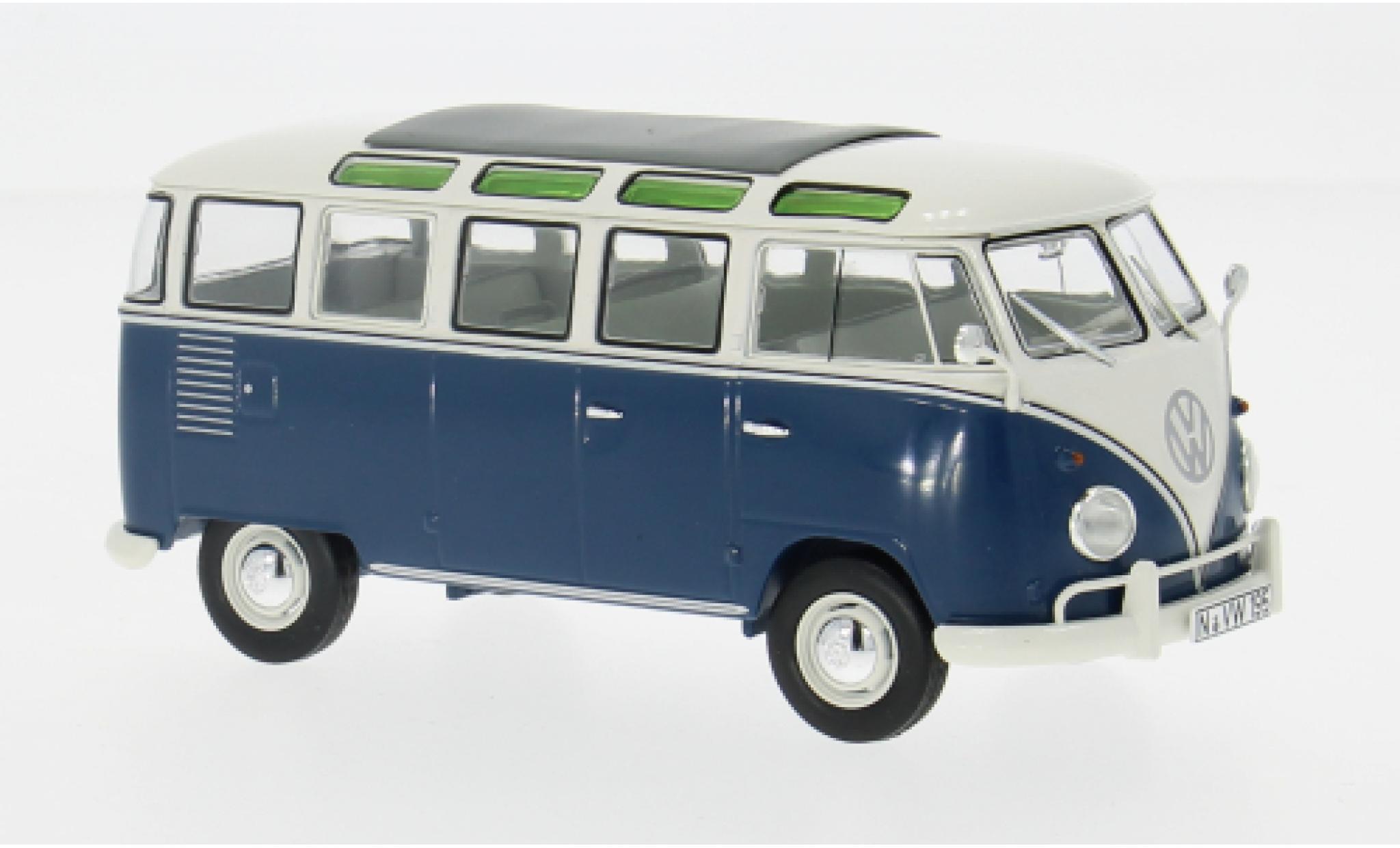 Volkswagen T1 1/32 Schuco Samba blue 1:32 diecast model cars