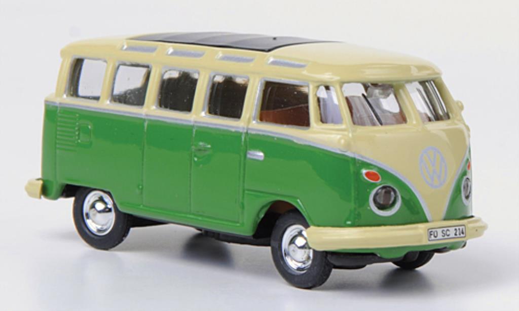 Volkswagen T1 1/87 Schuco Samba Bus beige/grun diecast model cars