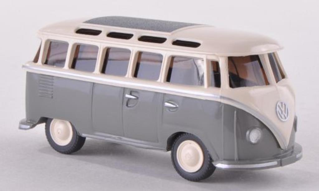 Volkswagen T1 1/87 Wiking Samba grey/white diecast model cars