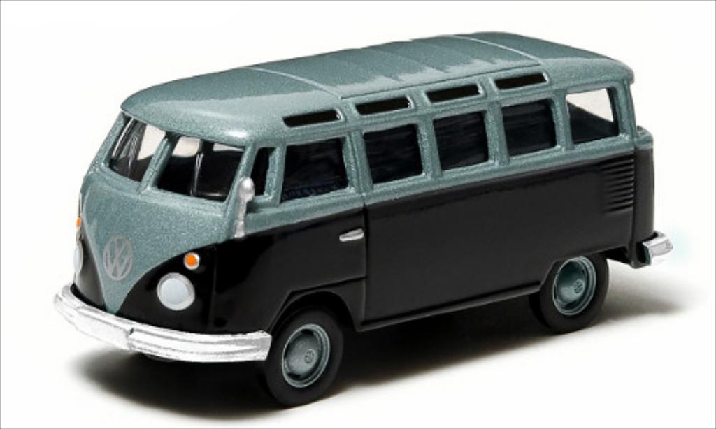 Volkswagen T1 1/64 Greenlight Sambabus metallic blue/blue diecast model cars