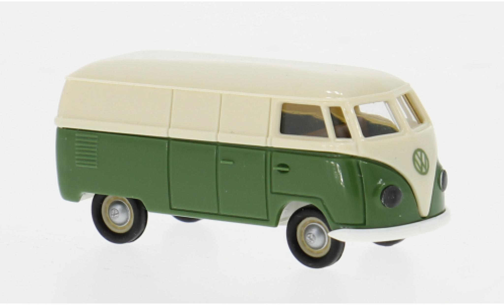 Volkswagen T1 1/87 Brekina a Kasten beige/green 1950 1:87 diecast model cars