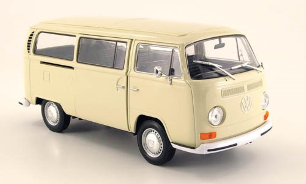 Volkswagen T2 1/24 Welly Bus beige 1972 diecast model cars