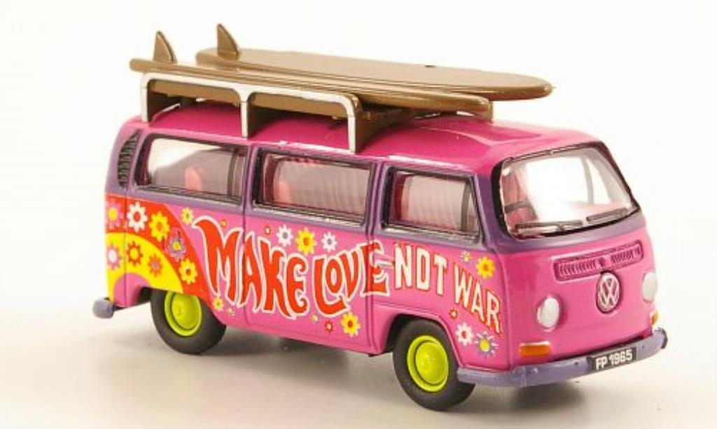 Volkswagen T2 1/76 Oxford Bus Peace mit Surfbrettern diecast model cars