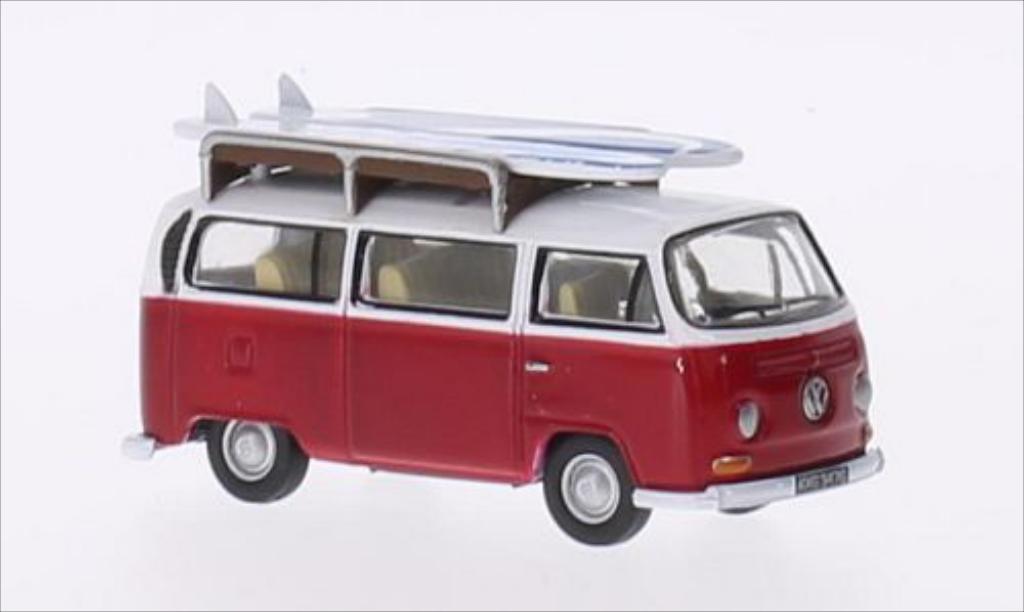 Volkswagen T2 1/76 Oxford Bus red/white RHD diecast model cars