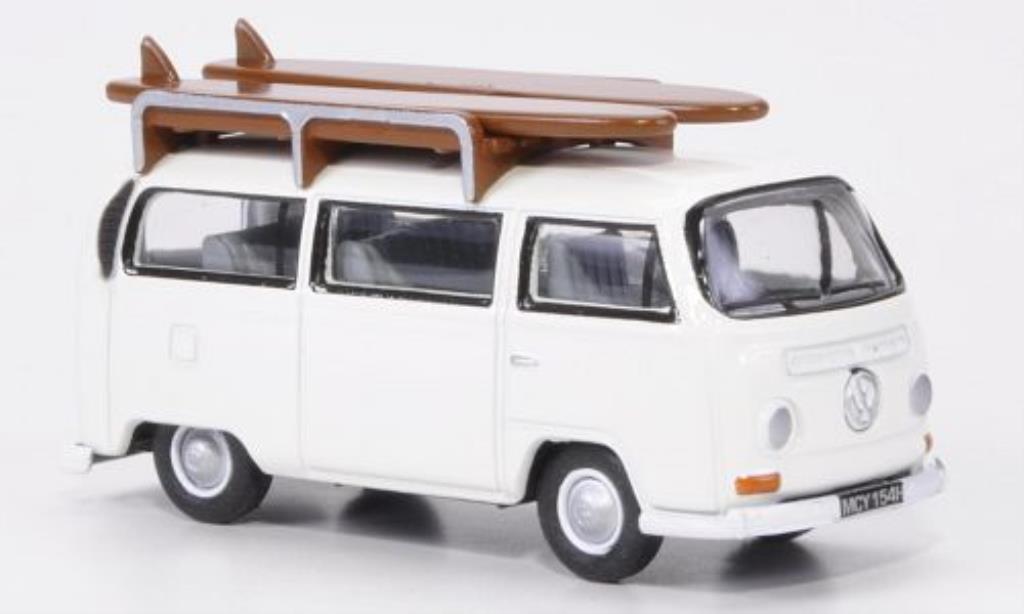 Volkswagen T2 1/76 Oxford Bus white mit Surfbretter diecast model cars