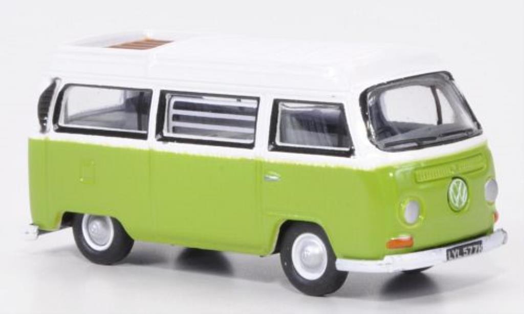 Volkswagen T2 1/76 Oxford Camper grun/white diecast model cars