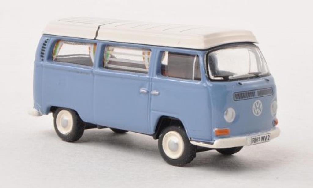 Volkswagen T2 1/87 Bub Camping blue/white diecast model cars