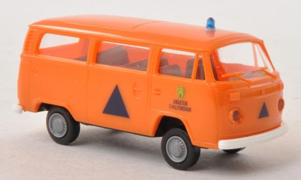 Volkswagen T2 1/87 Brekina Estate Grasten Civilforsvar (DK) diecast model cars