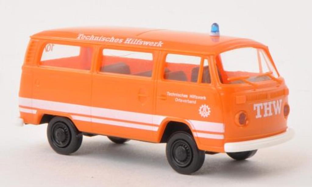 Volkswagen T2 1/87 Brekina Estate THW orange diecast model cars