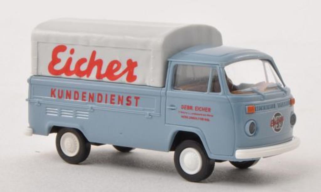 Volkswagen T2 1/87 Brekina Pritsche Eicher Kundendienst diecast model cars
