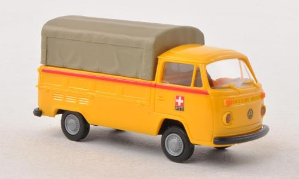 Volkswagen T2 1/87 Brekina Pritsche PTT (CH) diecast model cars