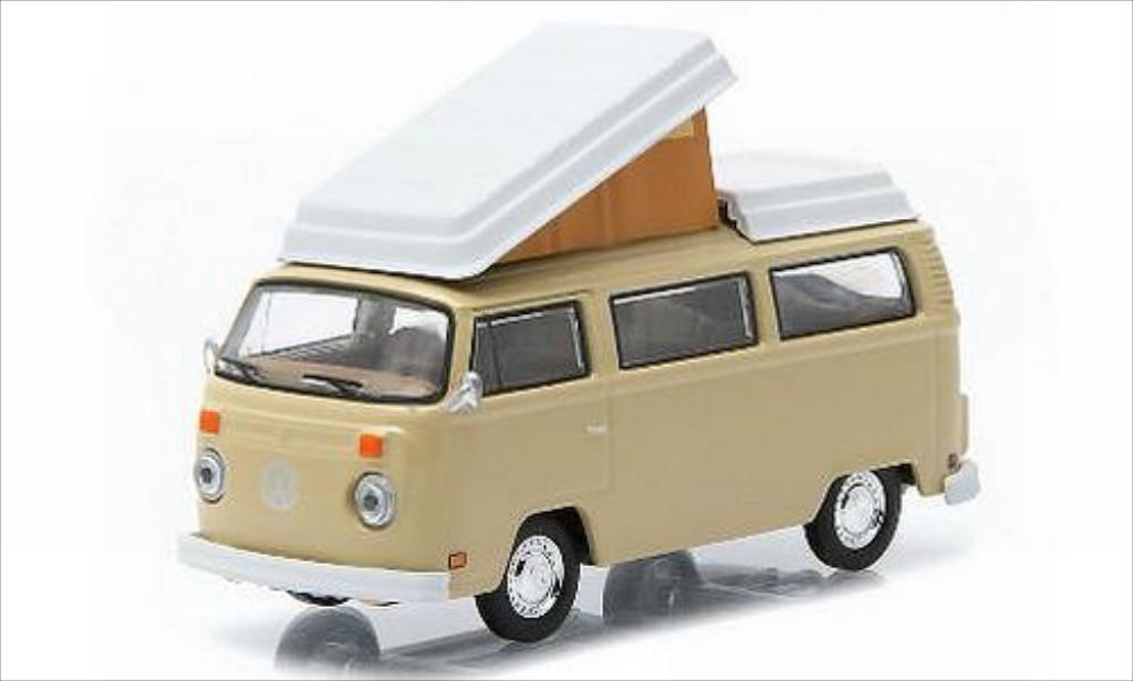 Volkswagen T2 1/64 Greenlight Westfalia beige 1970 diecast model cars
