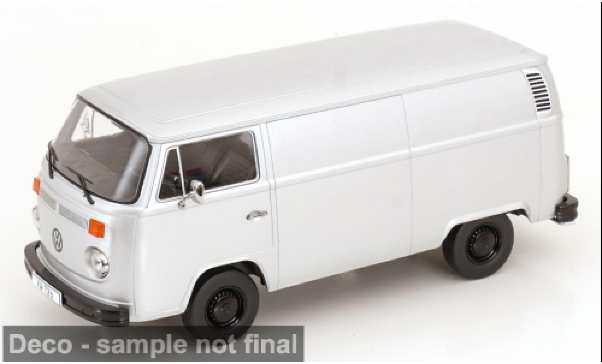 Volkswagen T2 1/18 KK Scale b Delivery Van silver 1972 1:18 diecast model cars