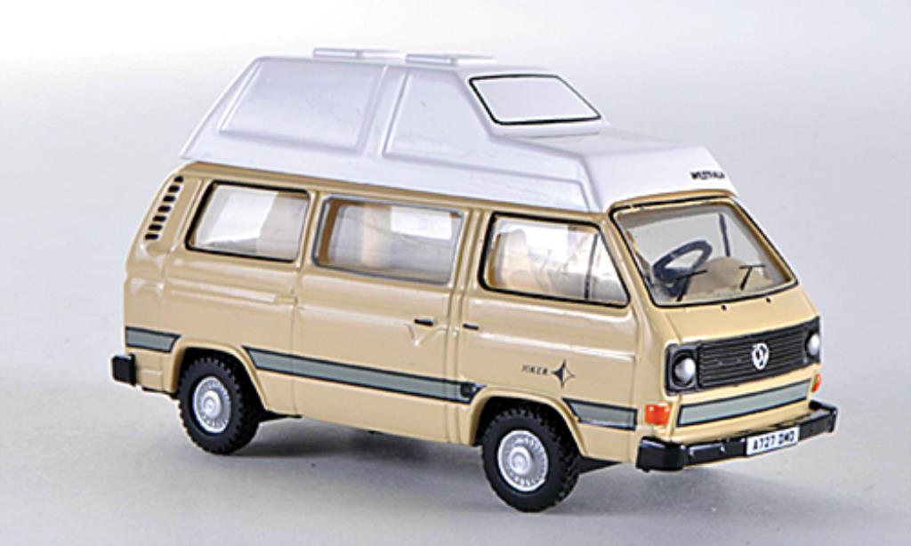 Volkswagen T3 1/76 Oxford Joker Hochdach beige LHD diecast model cars