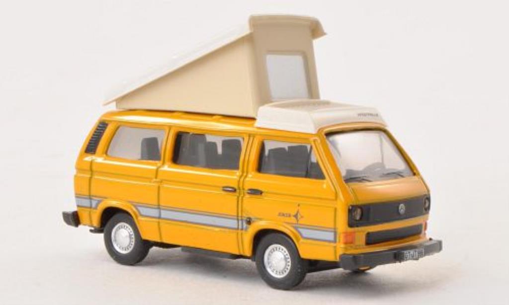 Volkswagen T3 1/87 Schuco Westfalia Joker yellow/white diecast model cars