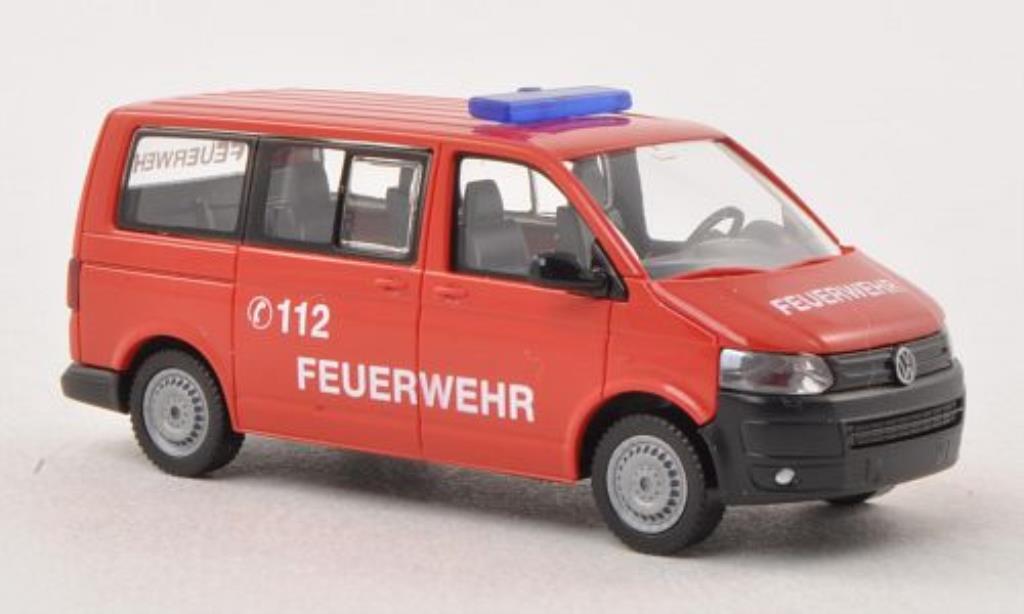Volkswagen T5 1/87 Wiking Multivan Fire brigade diecast model cars