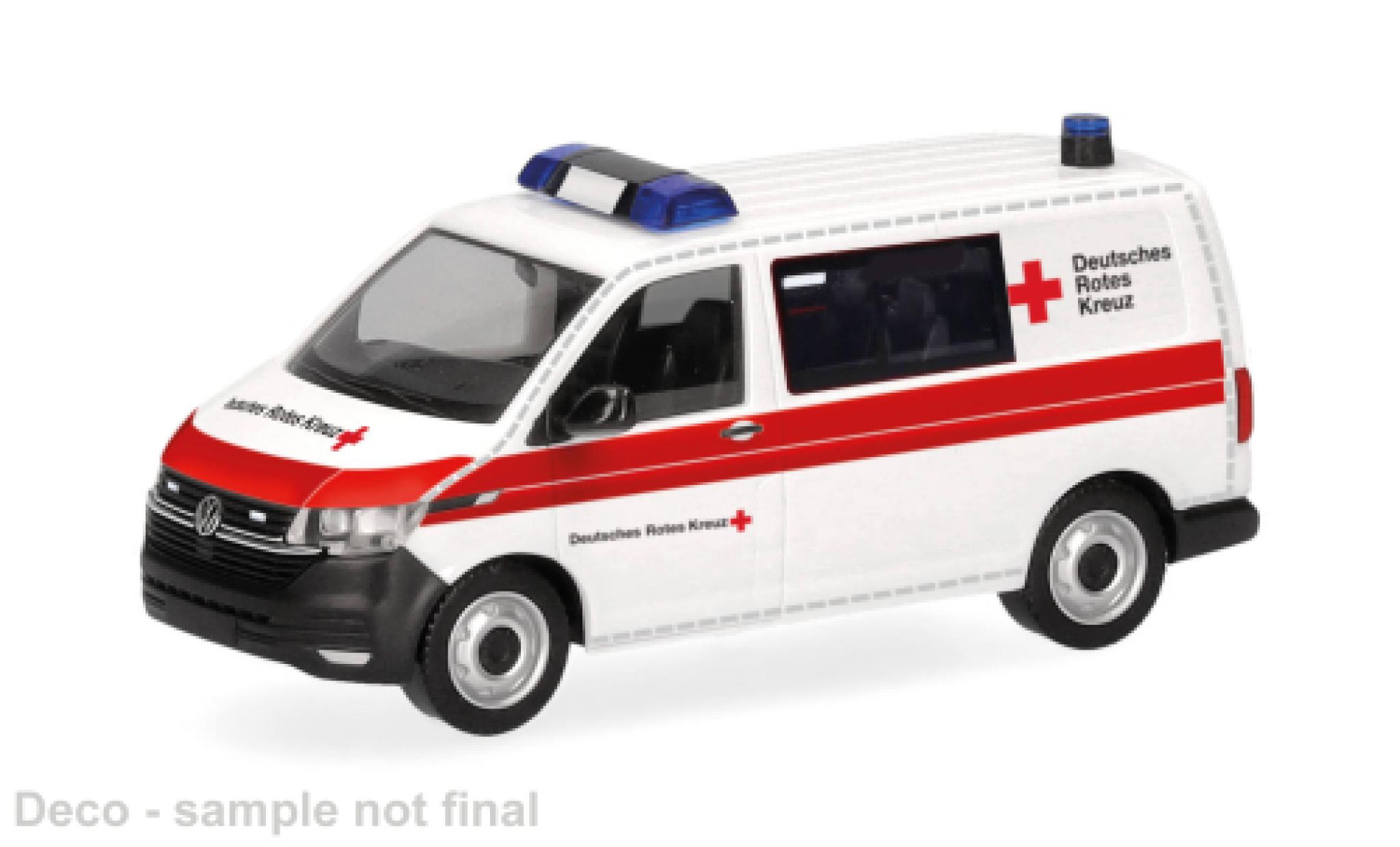 Volkswagen T6 1/87 Herpa .1 Halbbus DRK 1:87 diecast model cars