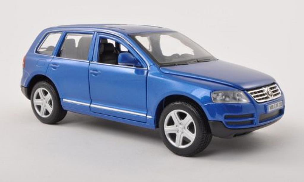Volkswagen Touareg 1/24 Burago I blue diecast model cars