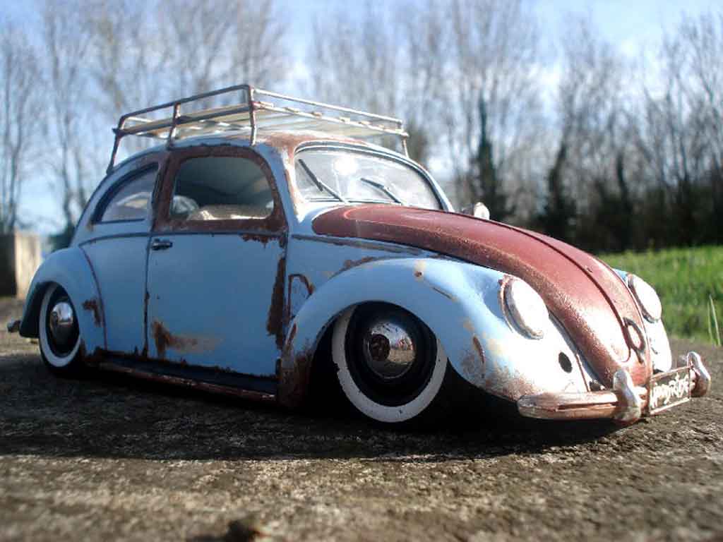 Volkswagen Kafer Base coccinelle 51 split standard hoodride 1/18 Maisto