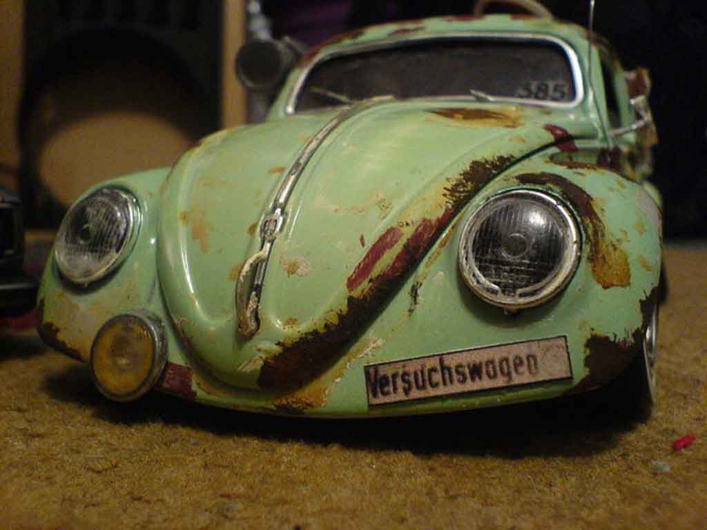 Volkswagen Kafer 1/18 Burago coxinelle rat style diecast model cars