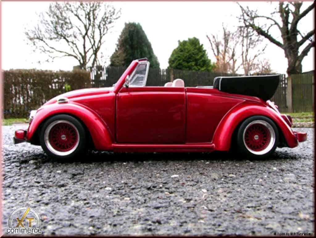 Volkswagen Kafer Base Coccinelle Cabriolet kit ailes larges et jantes bbs nid dabeilles 1/18 Solido