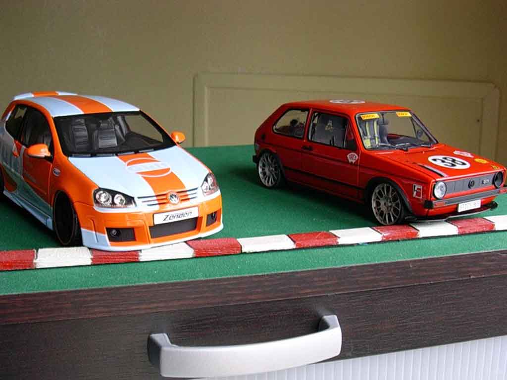 Volkswagen Golf GTI racing moteur v10 jantes bbs 1/18 Solido