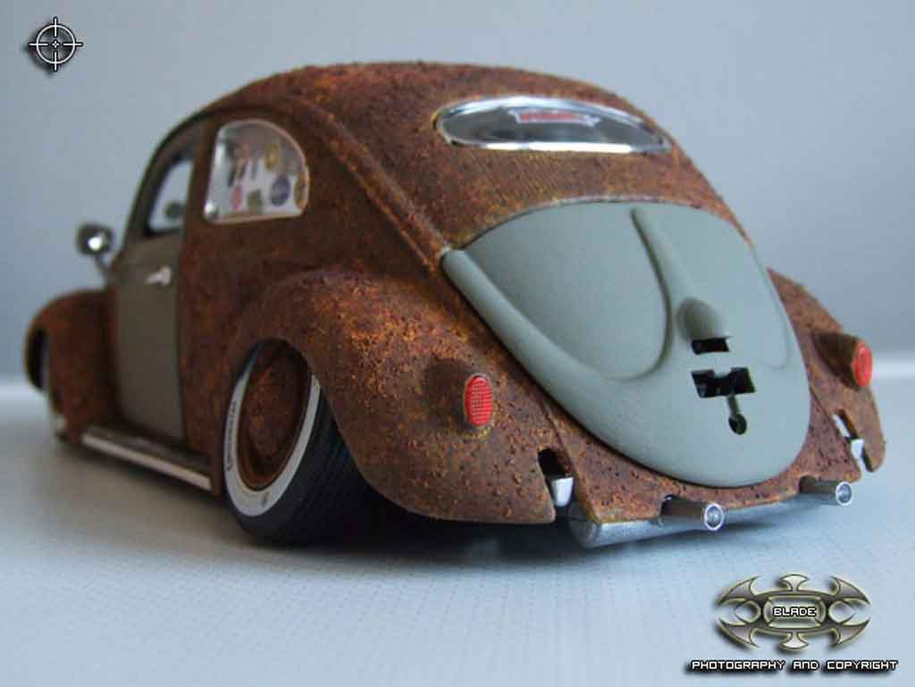 Volkswagen Kafer Rat Rod added rust 1/18 Burago