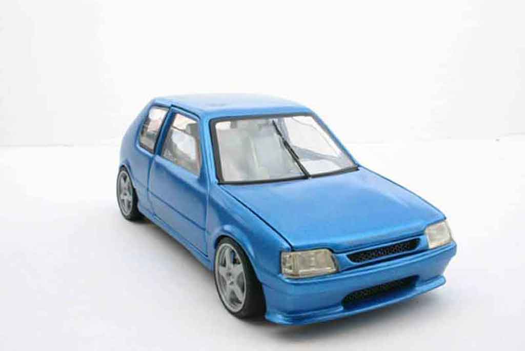 Peugeot 205 GTI 1/18 Solido GTI blue tuning diecast model cars