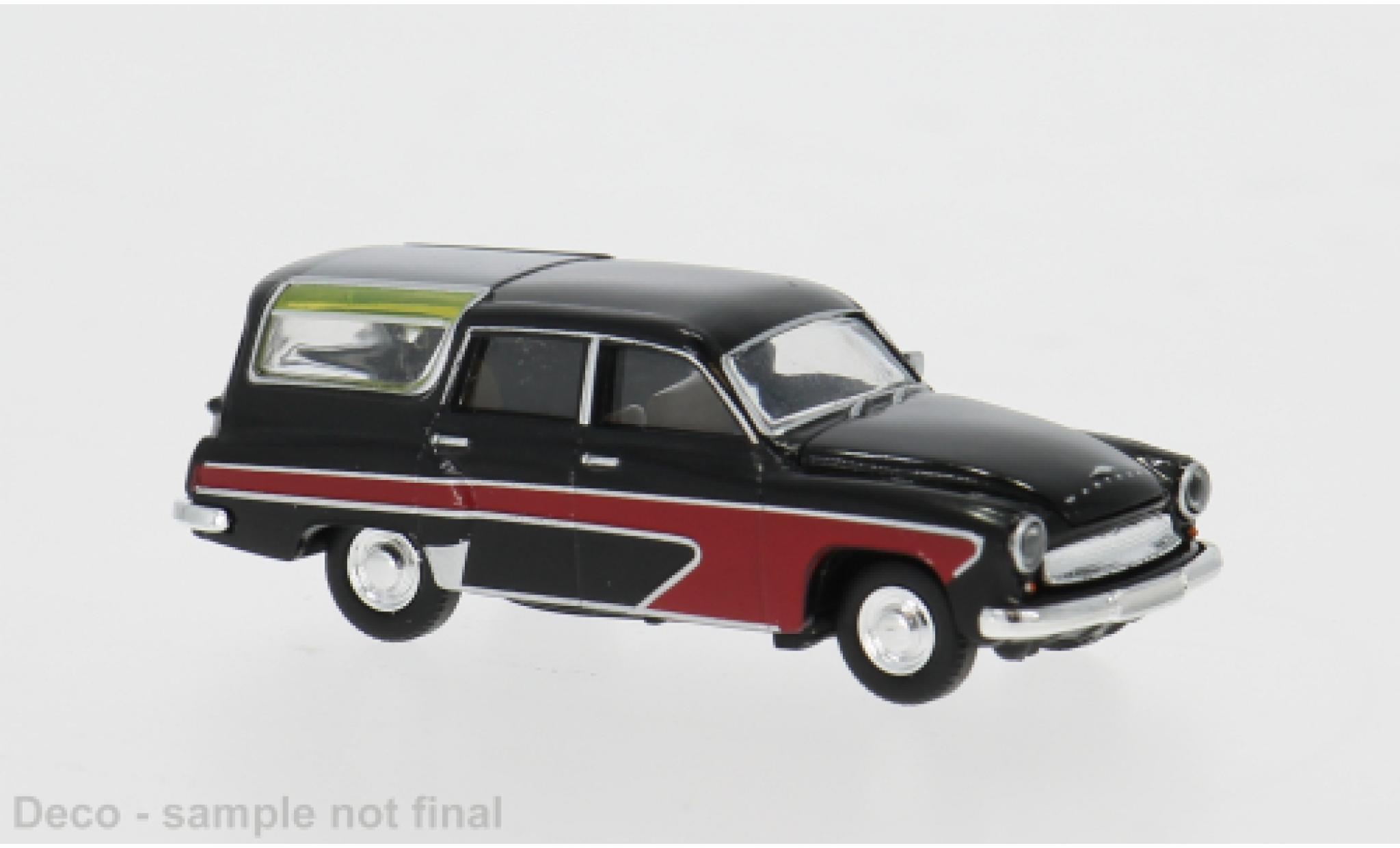 Wartburg 311 1/87 Brekina Camping black/red 1959 1:87 diecast model cars