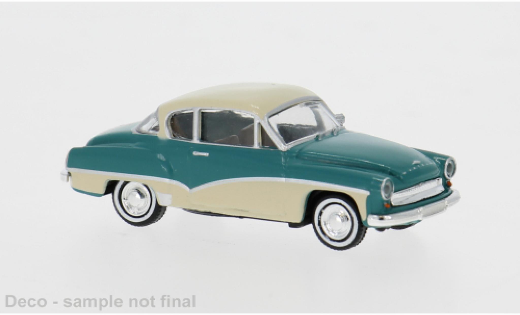 Wartburg 311 1/87 Brekina Coupe green/blue 1959 1:87 diecast model cars