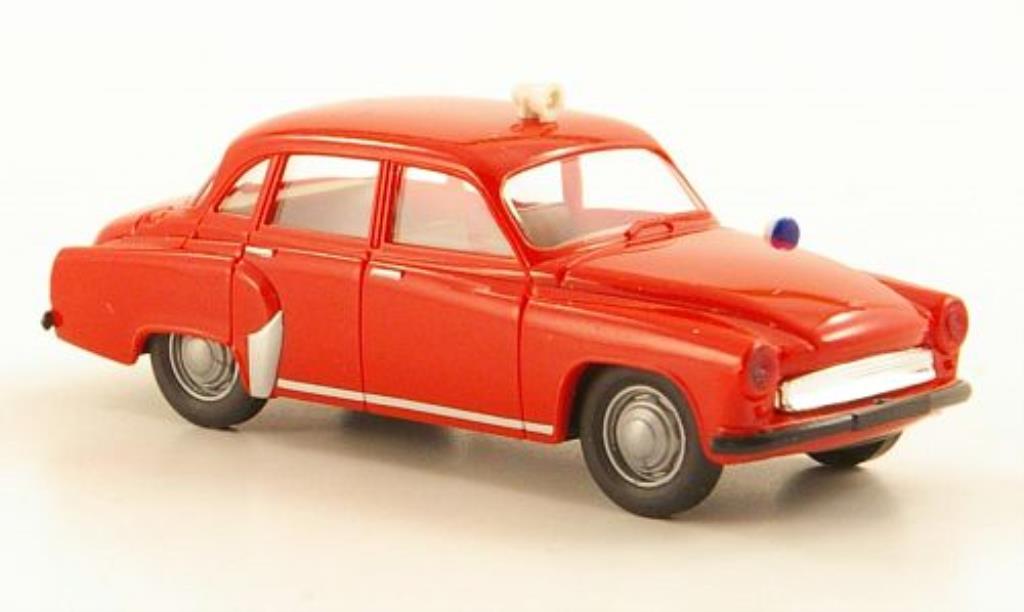 Wartburg 311 1/87 Brekina Fire brigade diecast model cars