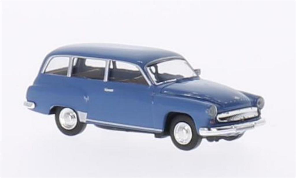 Wartburg 311 1/87 Brekina Estate blue diecast model cars