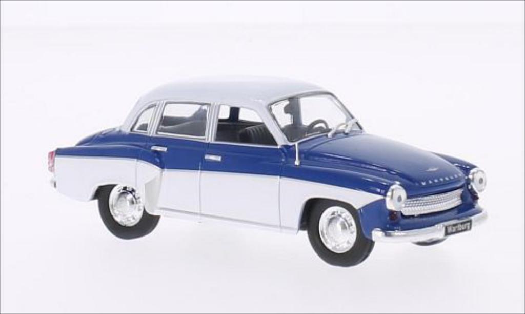 Wartburg 312 1/43 WhiteBox blue/white 1965 diecast model cars