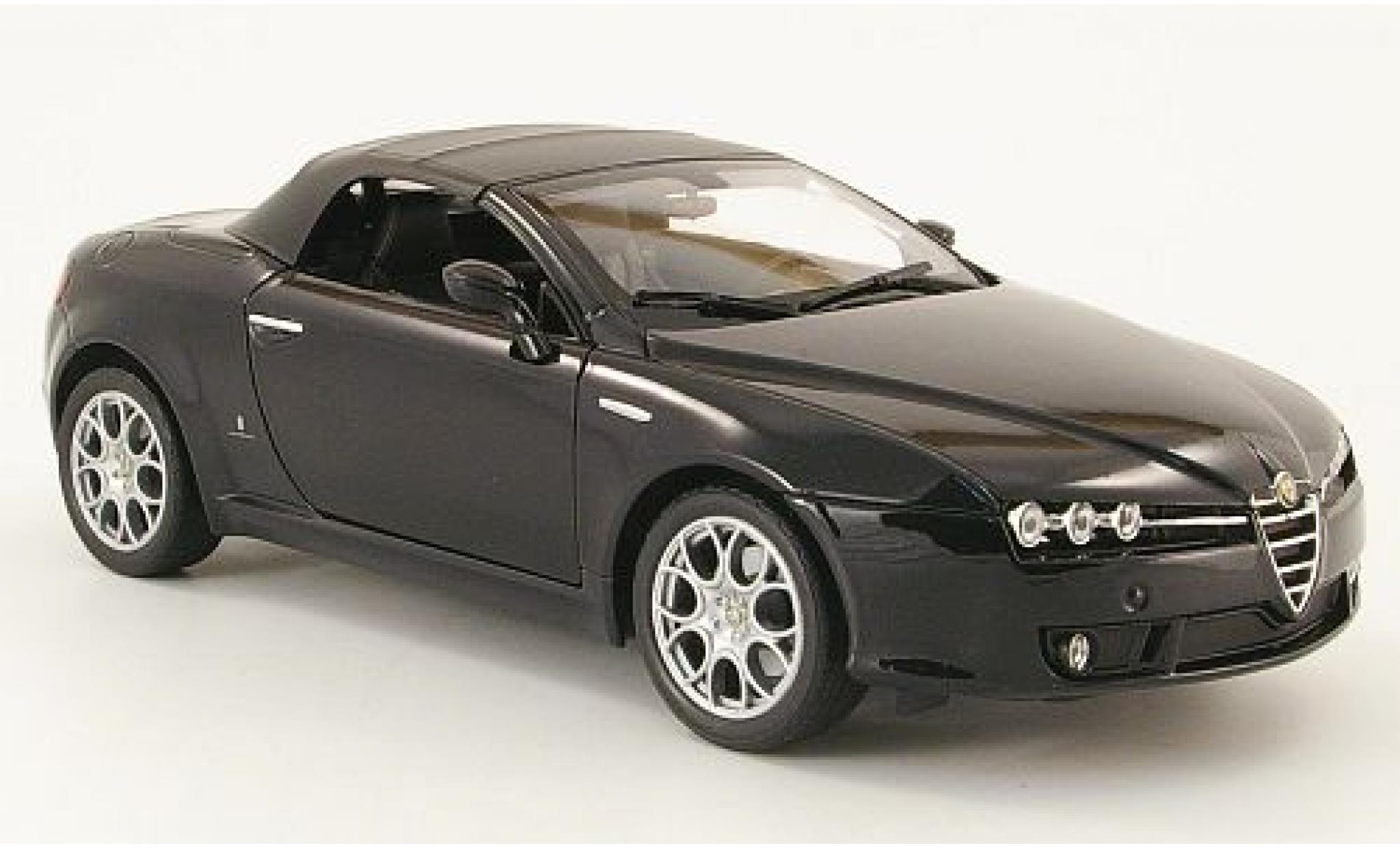 Alfa Romeo Spider 1/18 Welly black geschlossen 1:18 diecast model cars