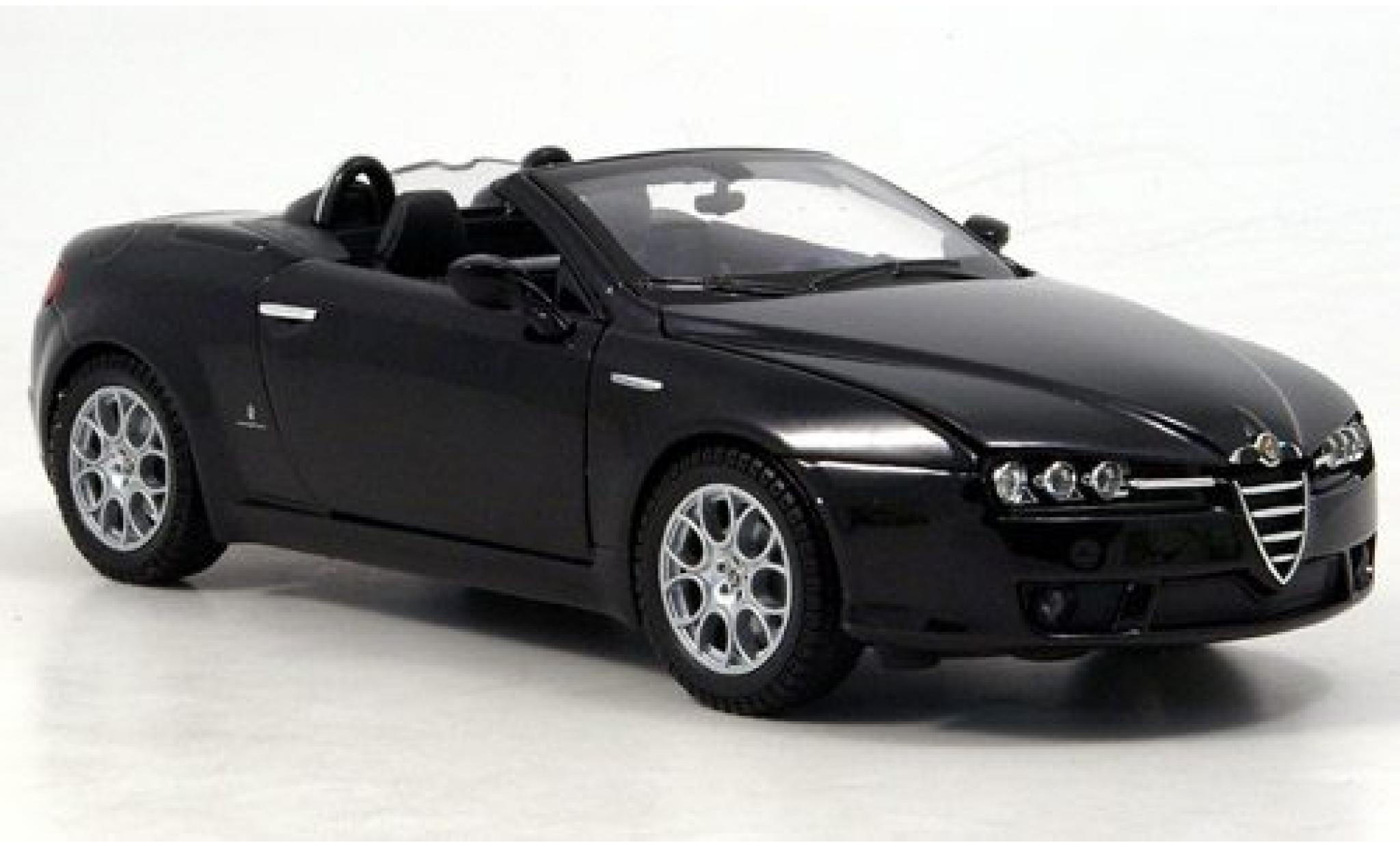Alfa Romeo Spider 1/24 Welly black offen 1:24 diecast model cars