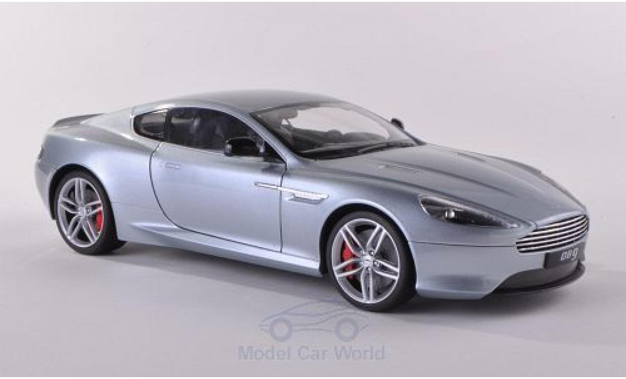 Aston Martin DB9 1/18 Welly Coupe grey diecast model cars