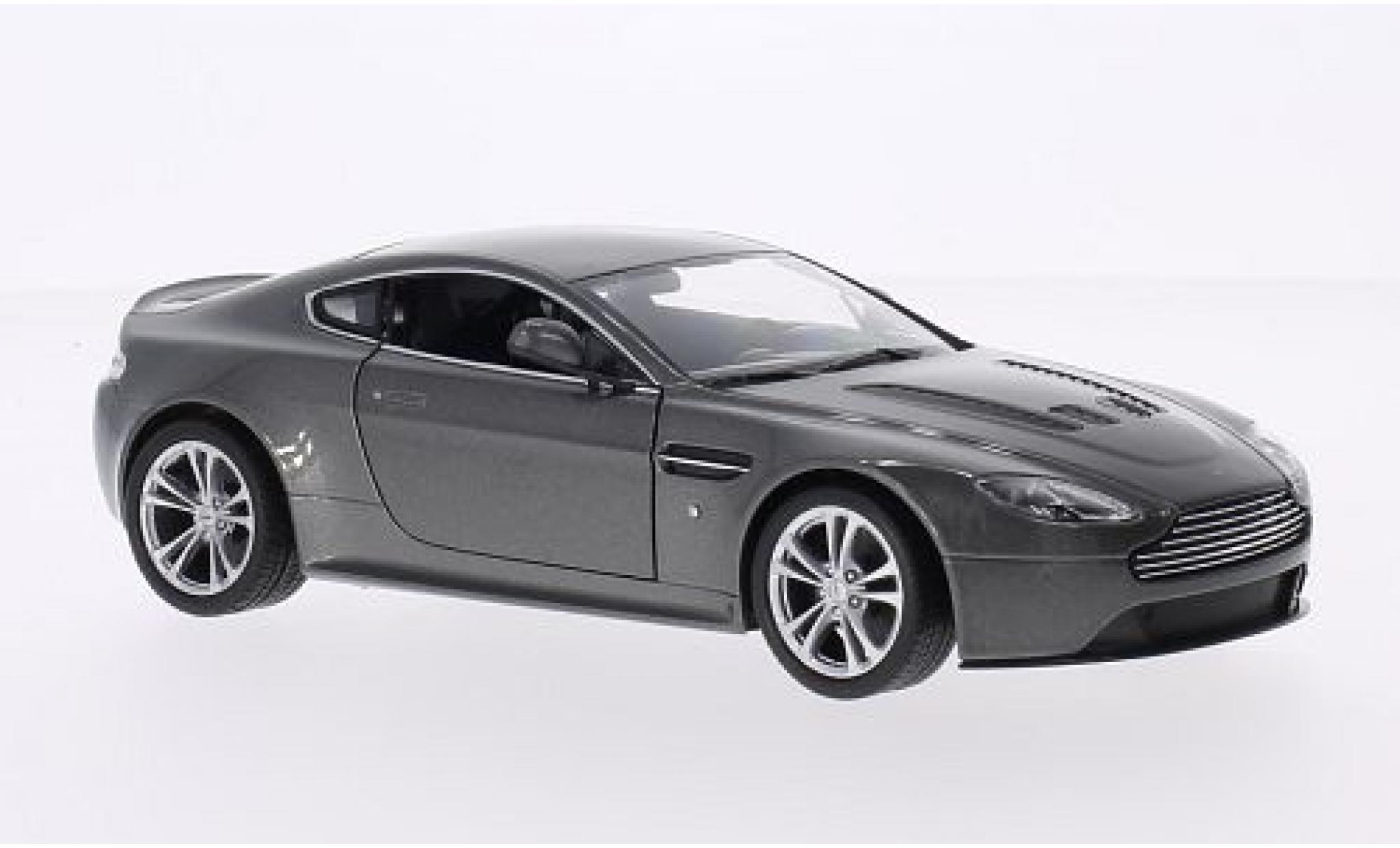 Aston Martin V12 1/24 Welly Vantage grey 2010 diecast model cars