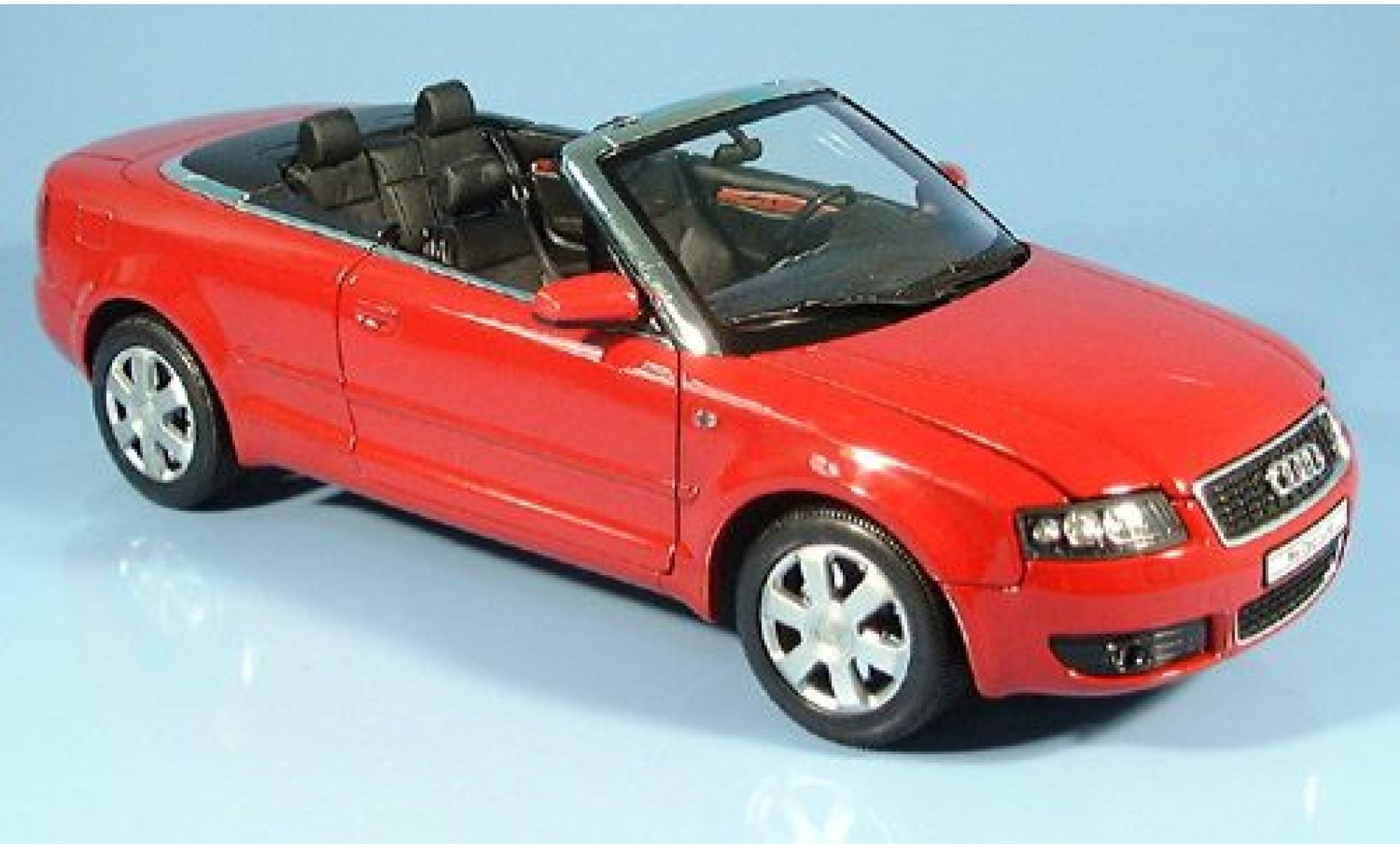 Audi A4 1/18 Welly met. red 2002 1:18 diecast model cars