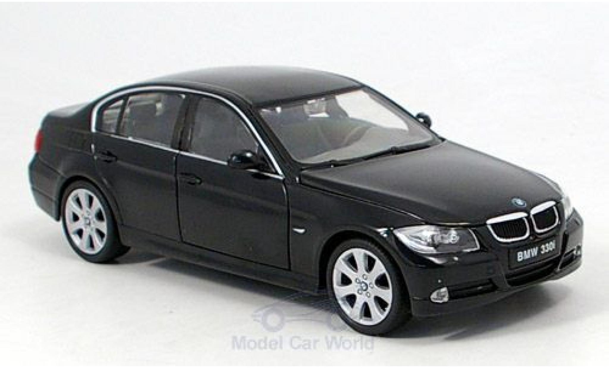 Bmw 330 1/24 Welly i black 2005 diecast model cars