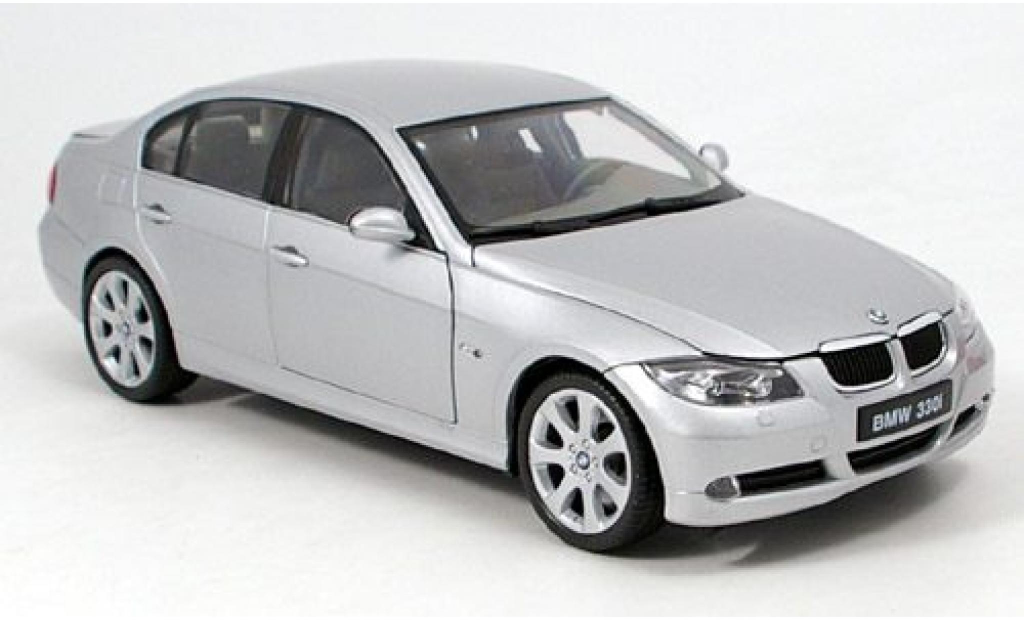 Bmw 330 1/18 Welly i silver 1:18 diecast model cars