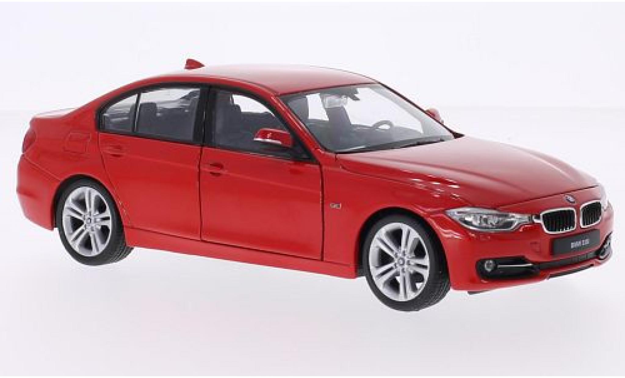 Bmw 335 1/24 Welly i (F30) red ohne Vitrine diecast model cars