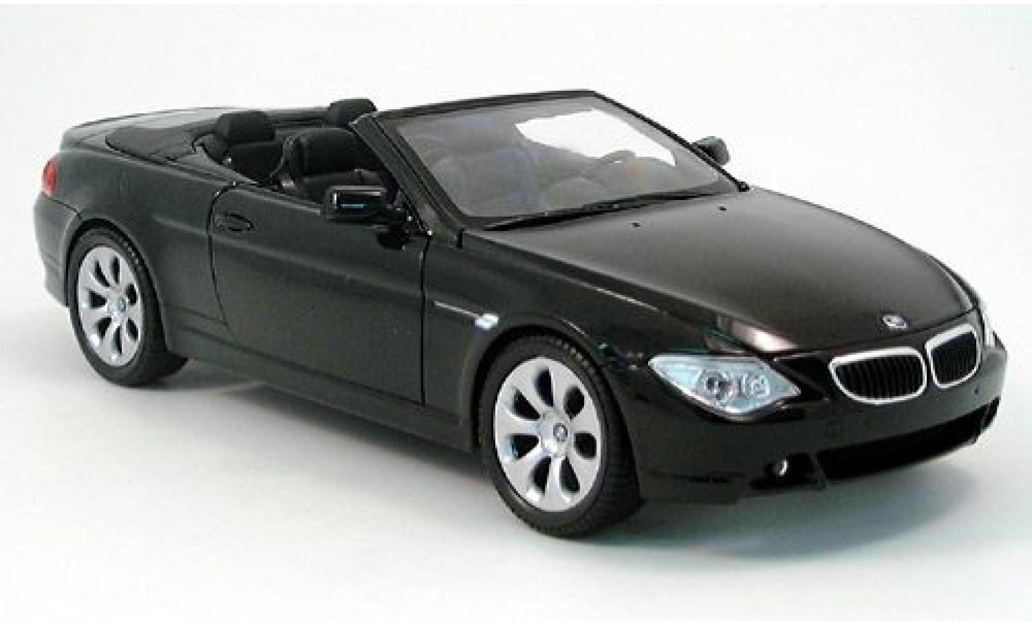 Bmw 645 1/18 Welly CI Convertible black 2004 1:18 diecast model cars
